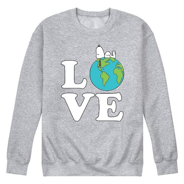 Mens Peanuts Love Earth Sweatshirt Product Image