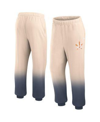 Women's Tan, Navy Distressed Houston Astros Luxe Ombre Lounge Pants Product Image