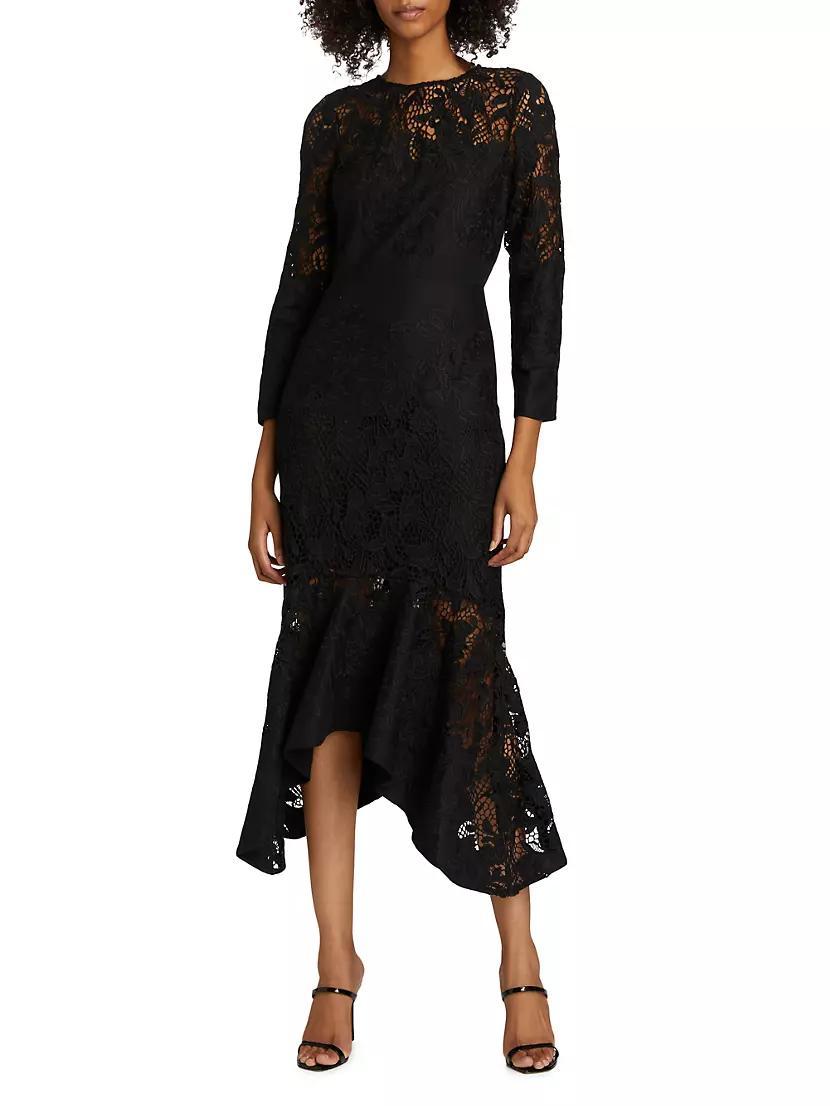 Guipure Lace Trumpet Cocktail Dress Product Image