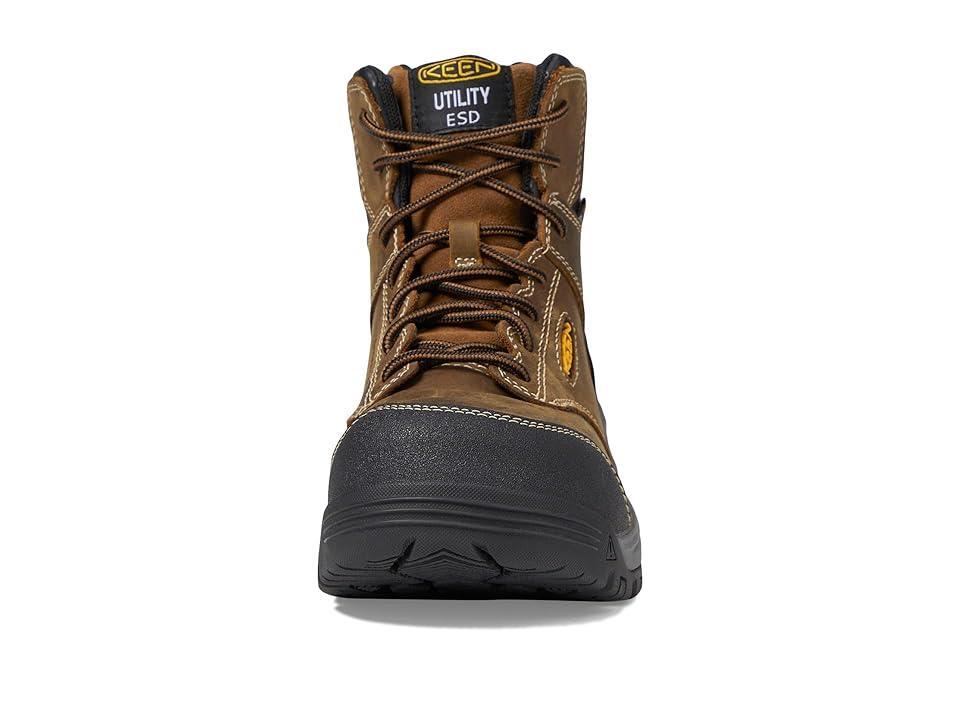 KEEN Utility Evanston 6 Composite Toe ESD (Bison/Black) Women's Work Boots Product Image