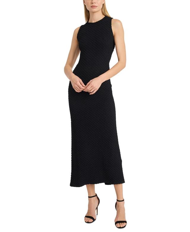 Donna Morgan Womens Textured Open-Back Sleeveless Dress Product Image