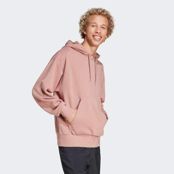 Essentials Loose-Fit 3 Bar Logo French Terry Hoodie Product Image