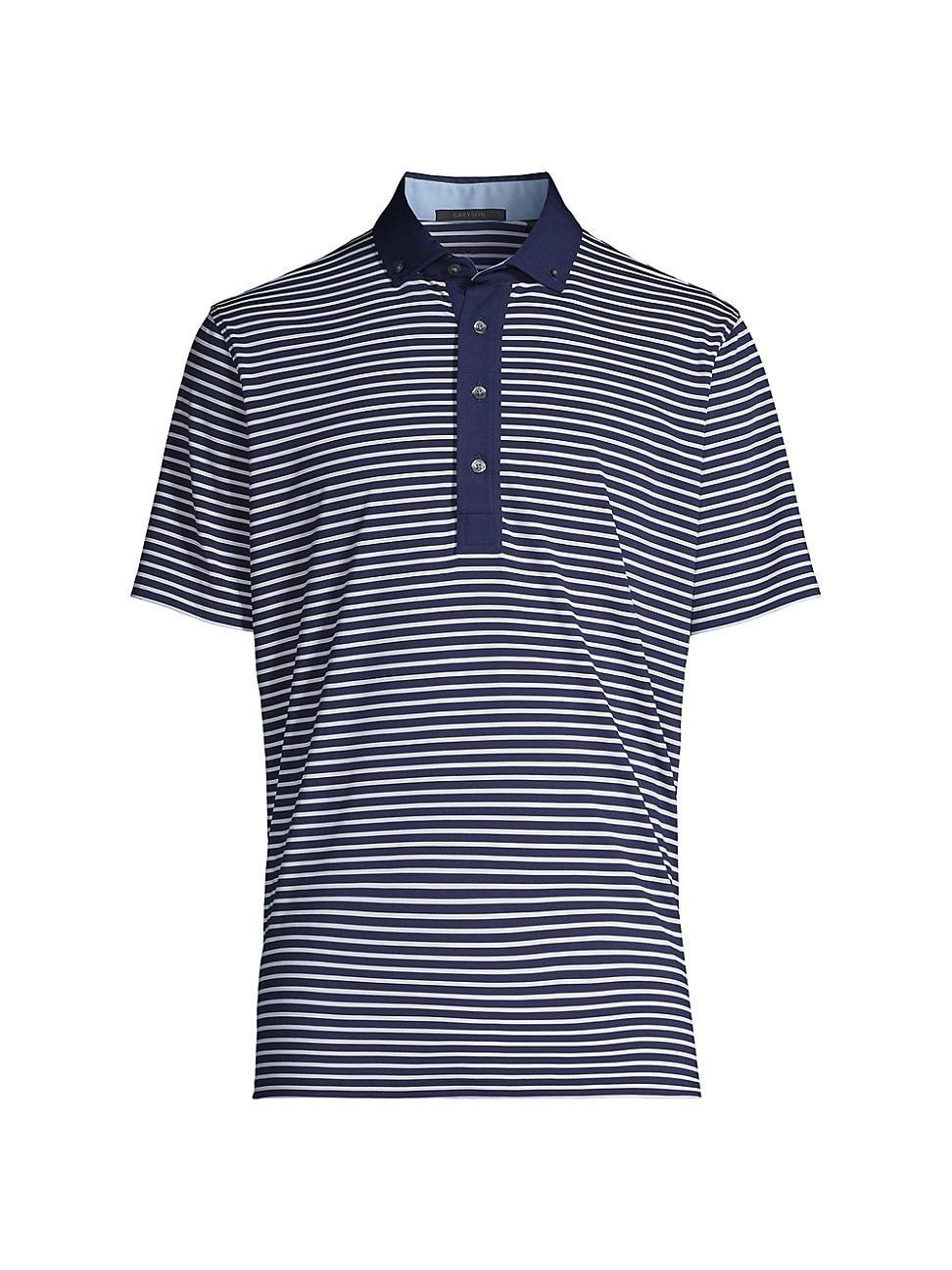 Mens Natchez Striped Polo Shirt Product Image