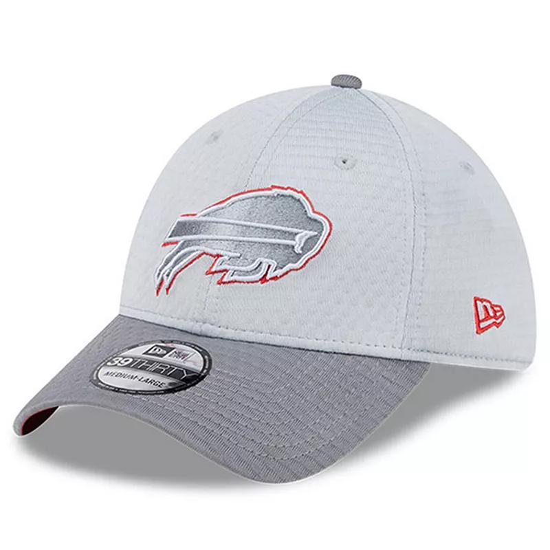 Mens New Era Gray Buffalo Bills 2024 NFL Training Camp 39THIRTY Flex Hat Product Image