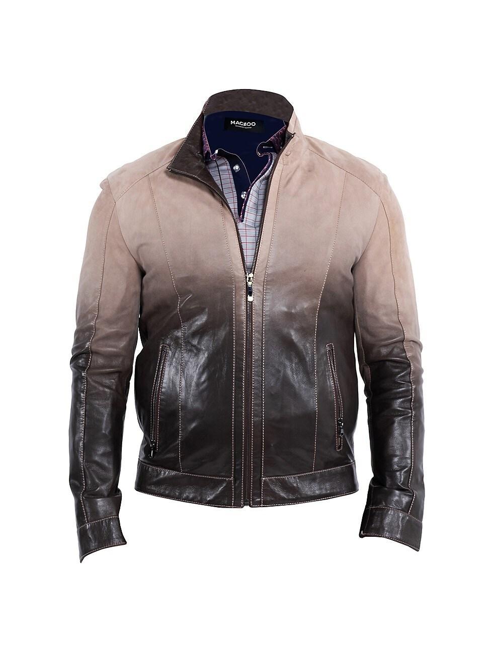 Mens Leather Degrade Jacket Product Image