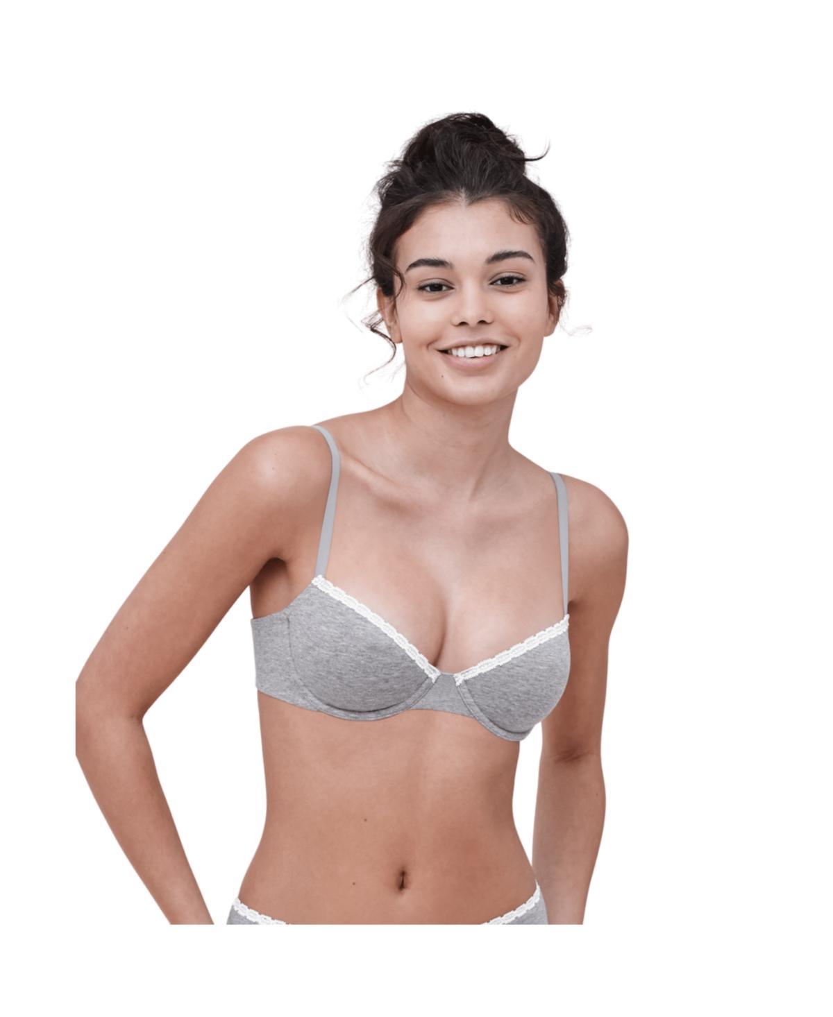 Skarlett Blue Adorned Cotton Blend Underwire Bra Product Image