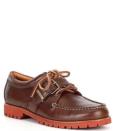 Polo Ralph Lauren Mens Ranger Leather Boat Shoes Product Image