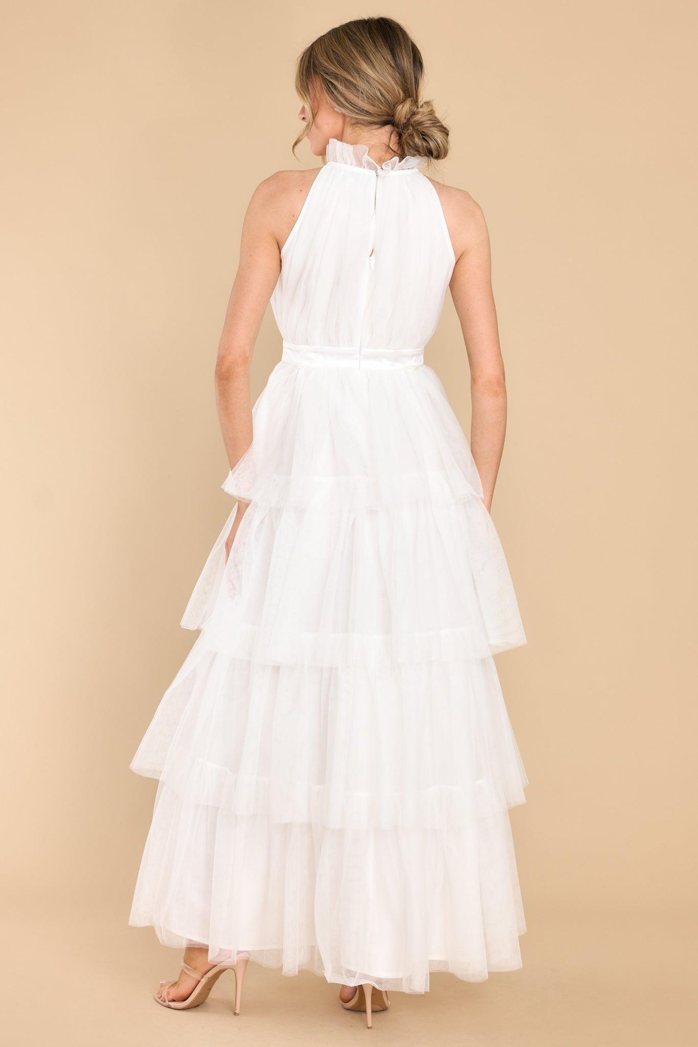 Aura Shock And Awe White Maxi Dress Product Image