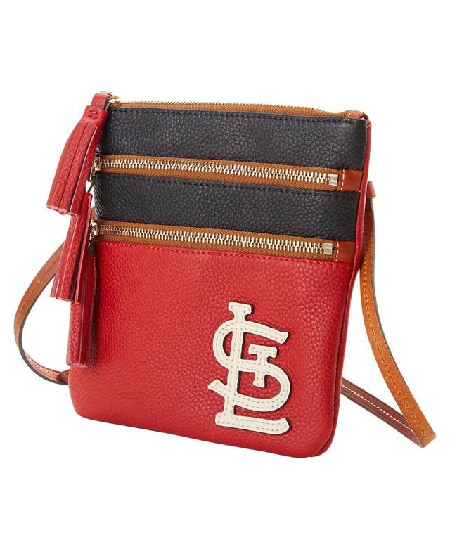 Womens Dooney & Bourke St. Louis Cardinals Infield Triple Zip Crossbody Purse Product Image