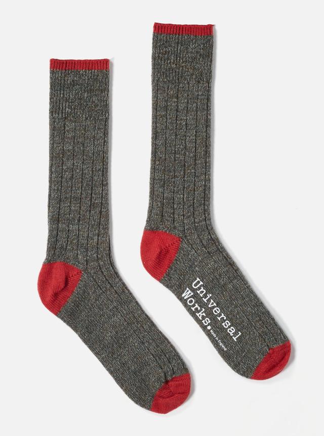 Universal Works Hike Sock In Derby Wool Product Image