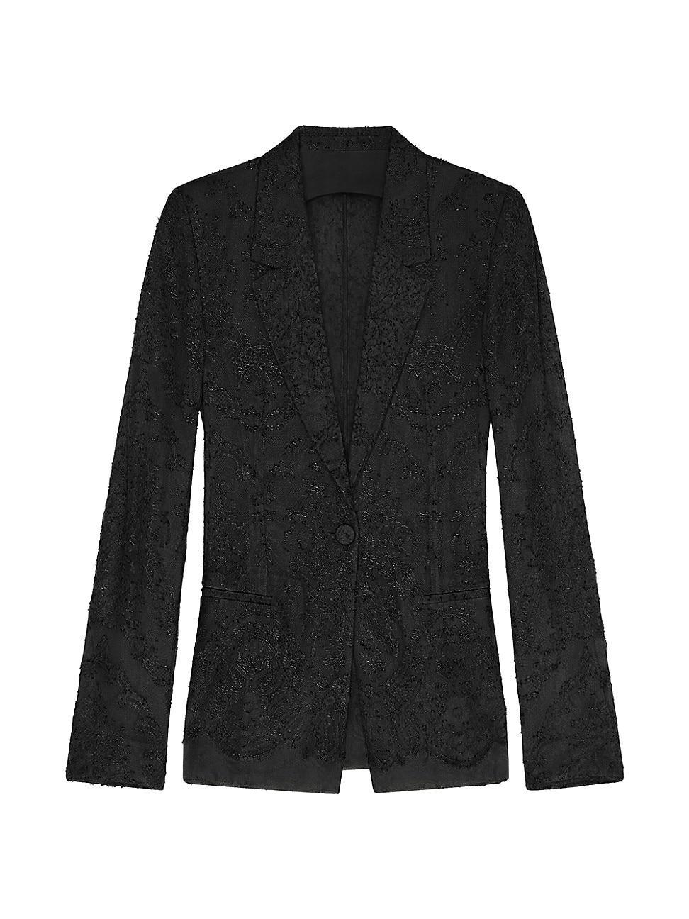 Womens Jacket in Lace and Silk Product Image