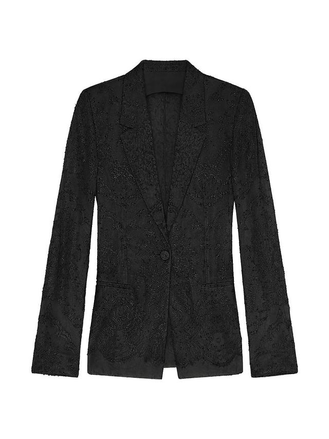 Womens Jacket in Lace and Silk Product Image