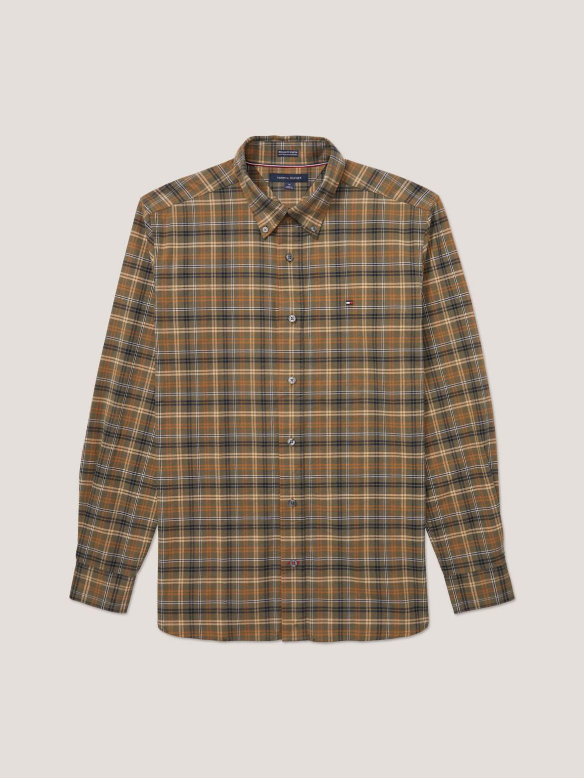 Tommy Hilfiger Men's Regular Fit Check Stretch Shirt Product Image