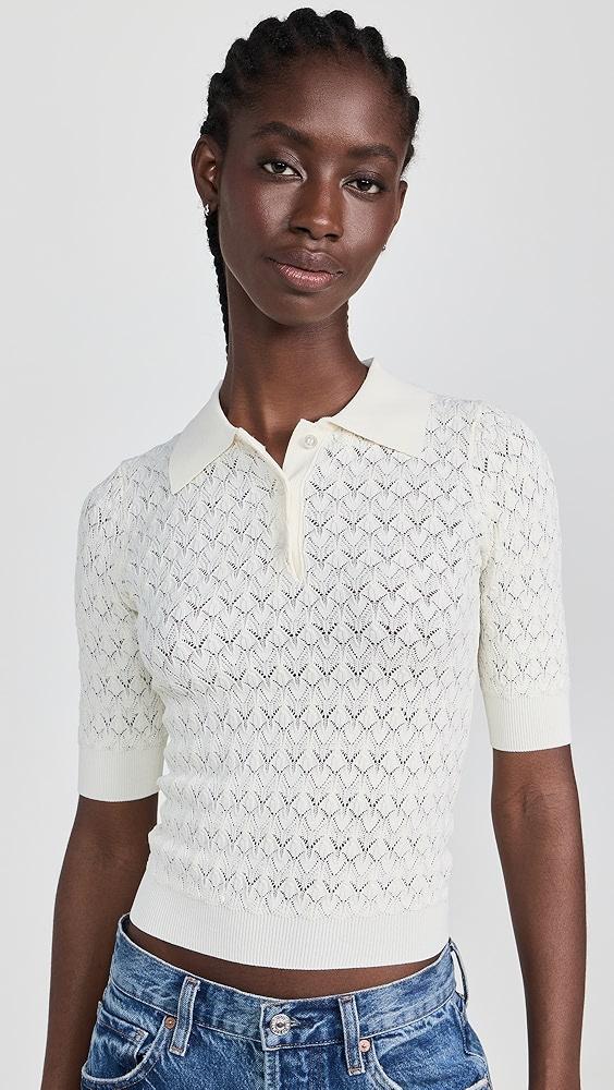 Sea Rue Fine Gauge Knit Polo Sweater | Shopbop Product Image