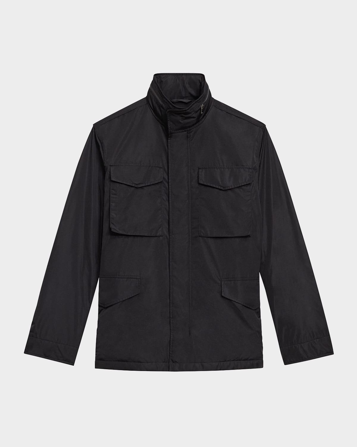 Mens Sleek Nylon Field Jacket Product Image