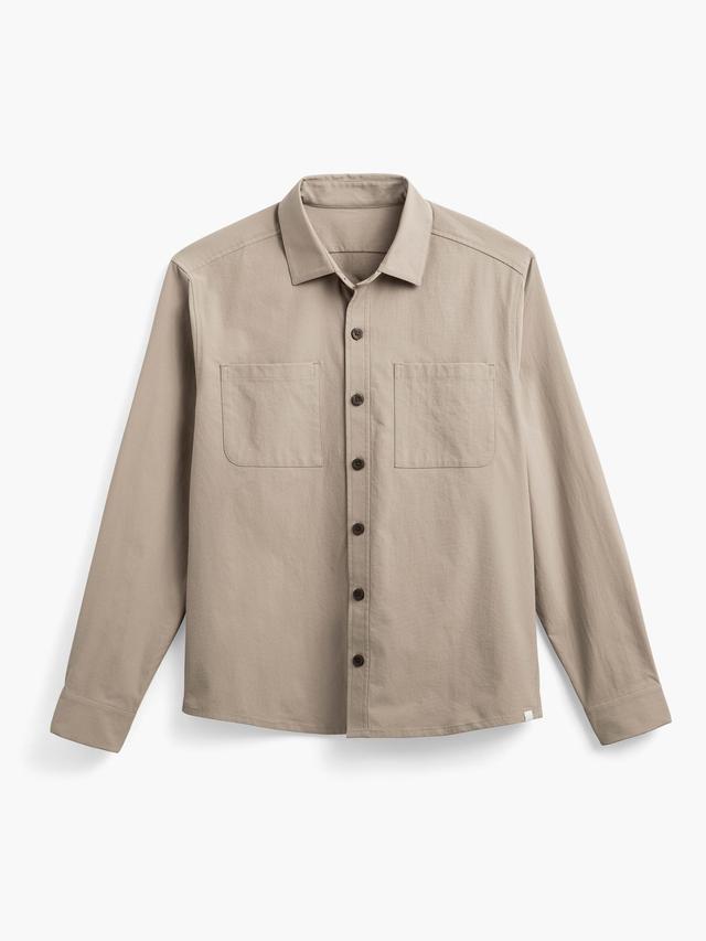 Olive Men's Pace Poplin Overshirt Product Image