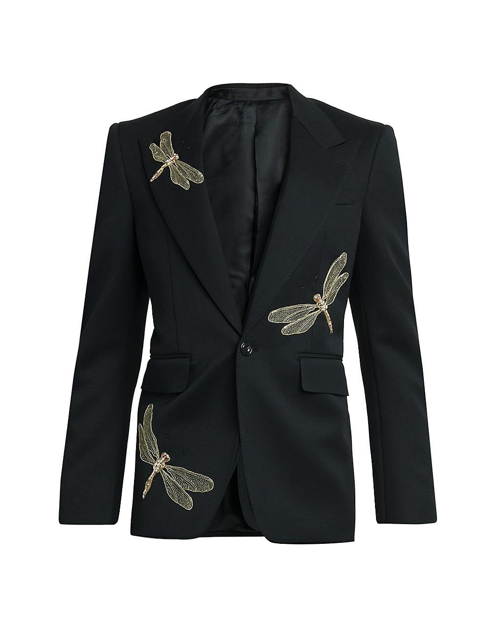 Mens Dragonfly Embroidered Jacket Product Image