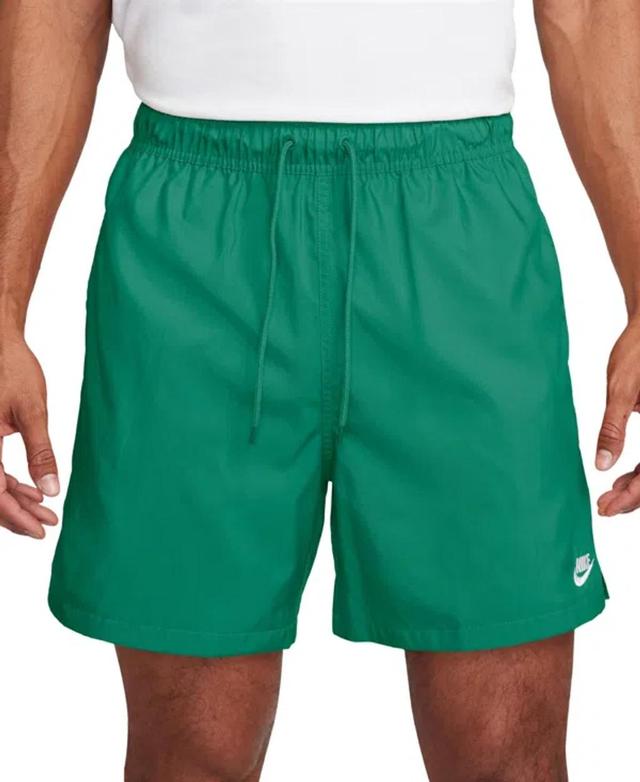 Mens  Club Flow Shorts In White/malachite Product Image