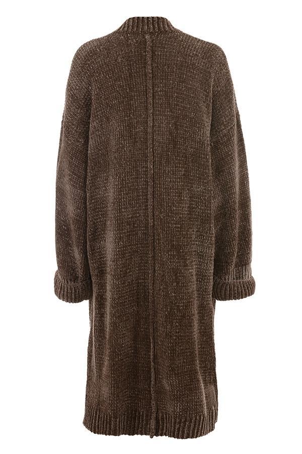 Celine Chocolate Chenille Slouchy Cardigan Product Image