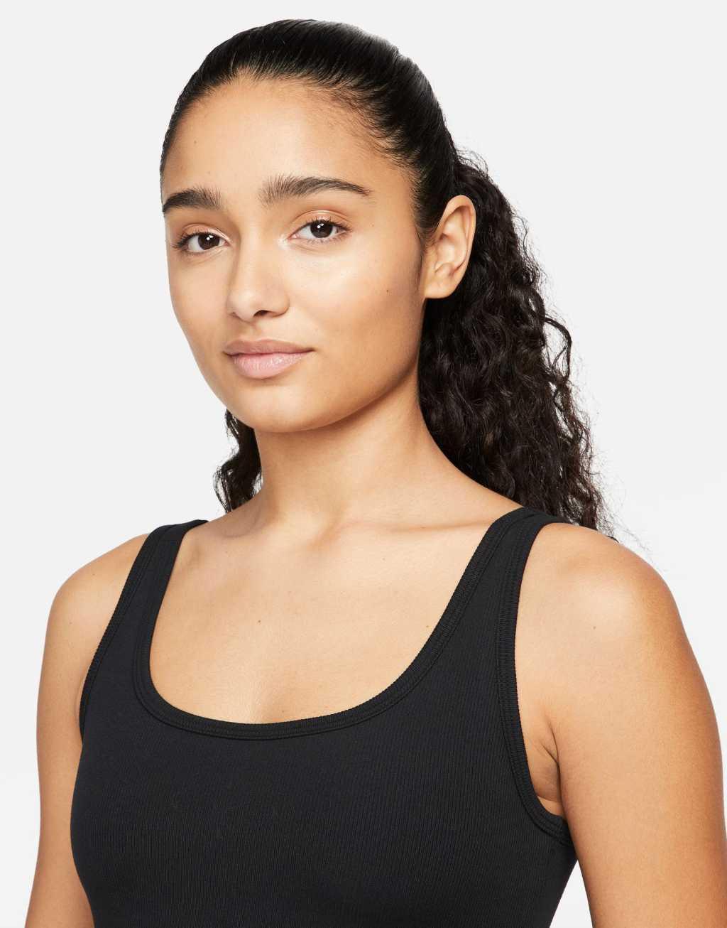 Nike Training Dri-FIT One Luxe ribbed tank top Product Image