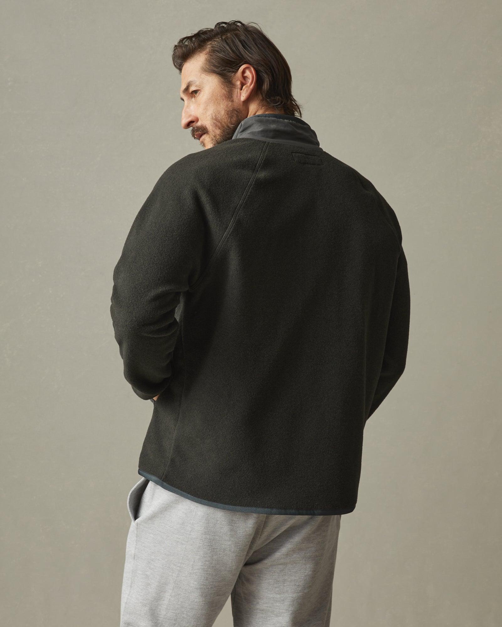 Active Fleece Full Zip - Vintage Black Male Product Image