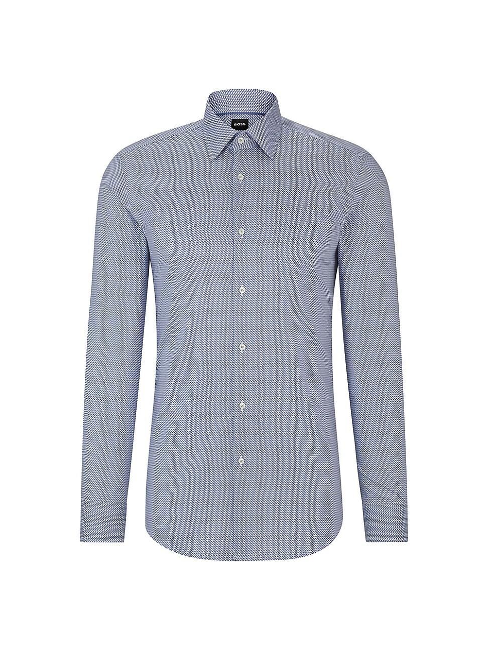 Mens Slim Fit Shirt in Printed Twill Product Image