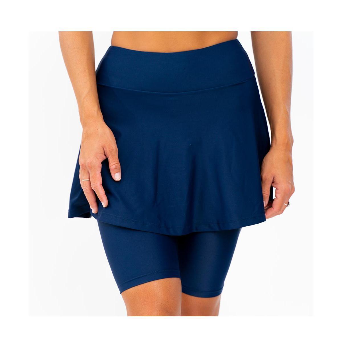 Calypsa Womens Midi Swim Skort Product Image