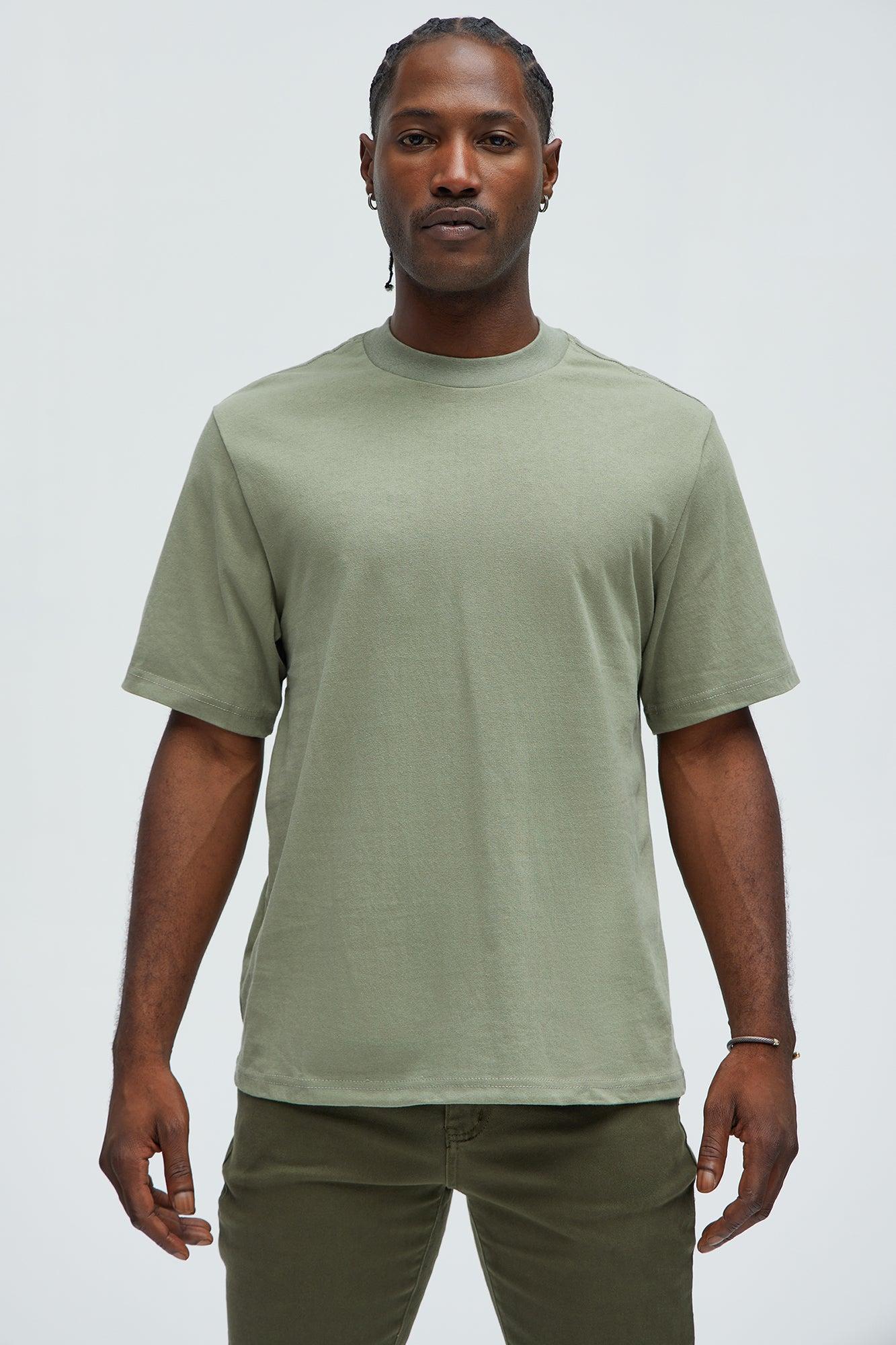 Oversized Heavyweight Short Sleeve Tee - Olive product image