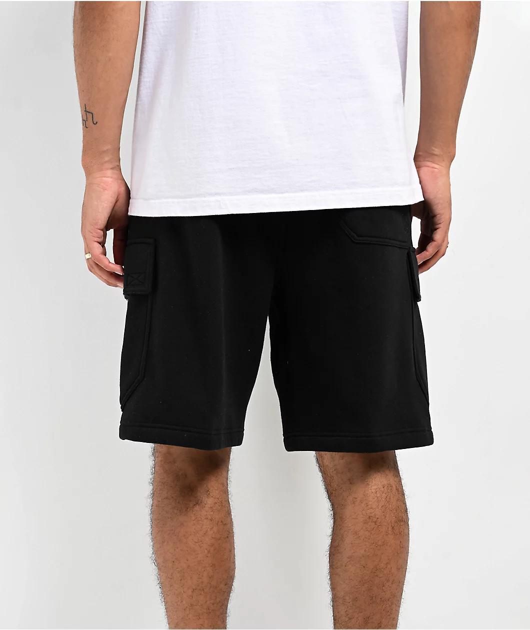 Ninth Hall Fundamentals Stash Black Cargo Sweat Shorts Product Image