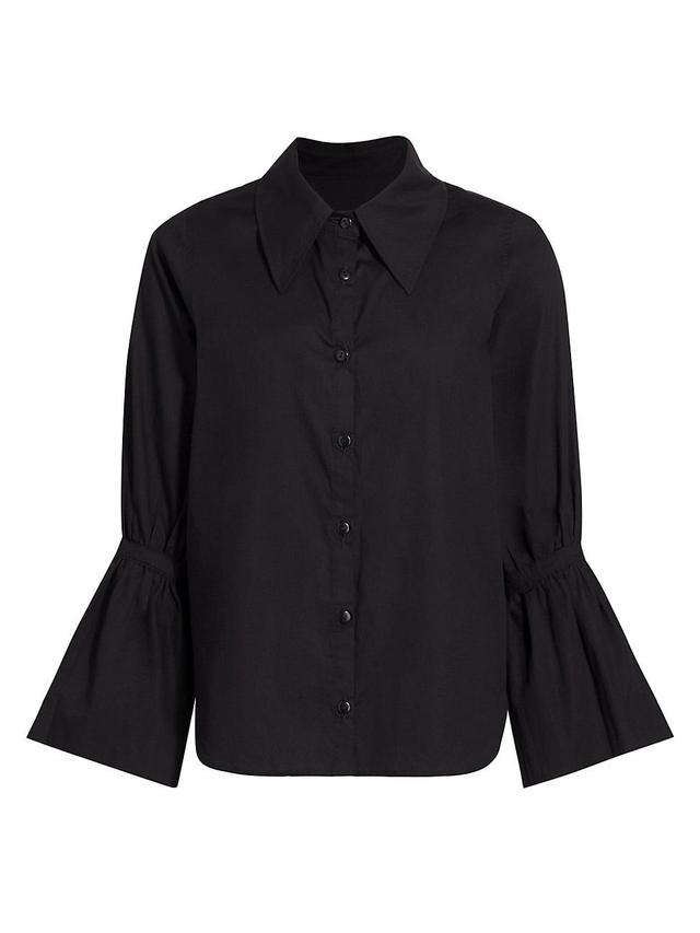 Womens Prelude: Aama Tales Midnight Cotton Shirt Product Image