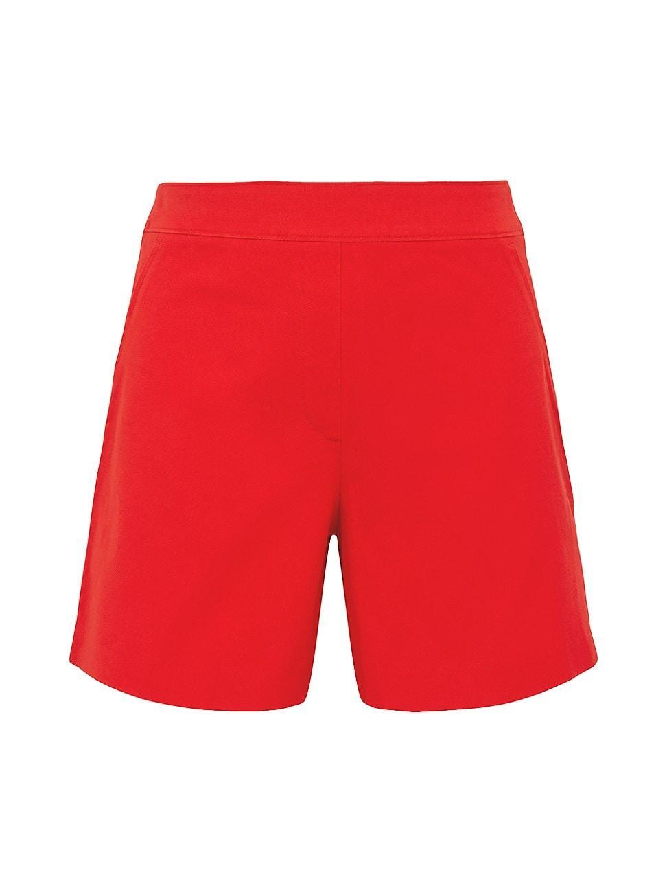 Womens Polished Stretch-Cotton Shorts Product Image