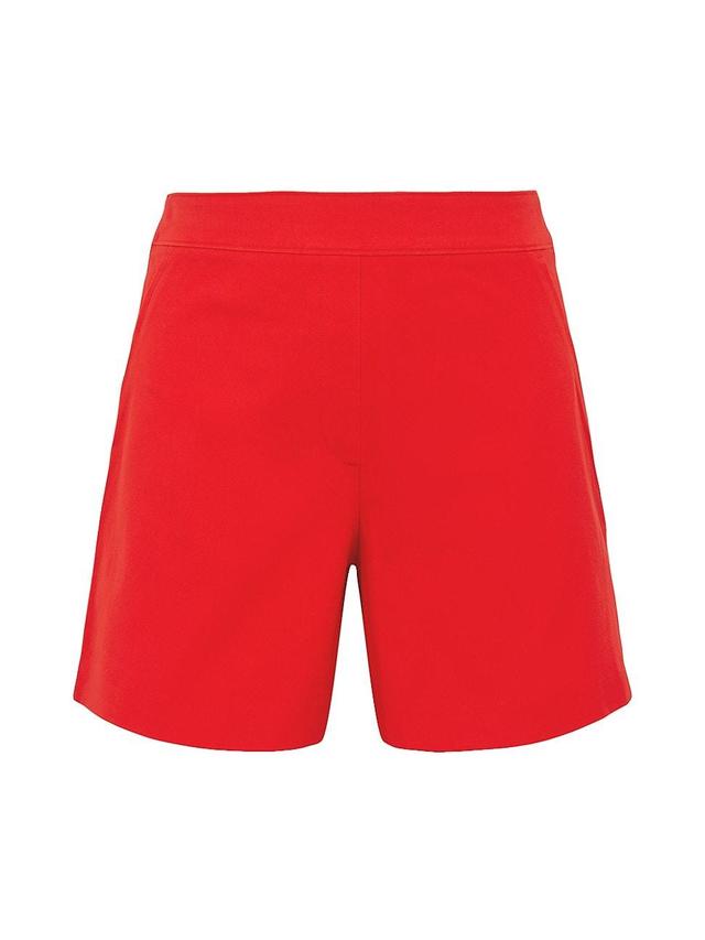 Womens Polished Stretch-Cotton Shorts Product Image