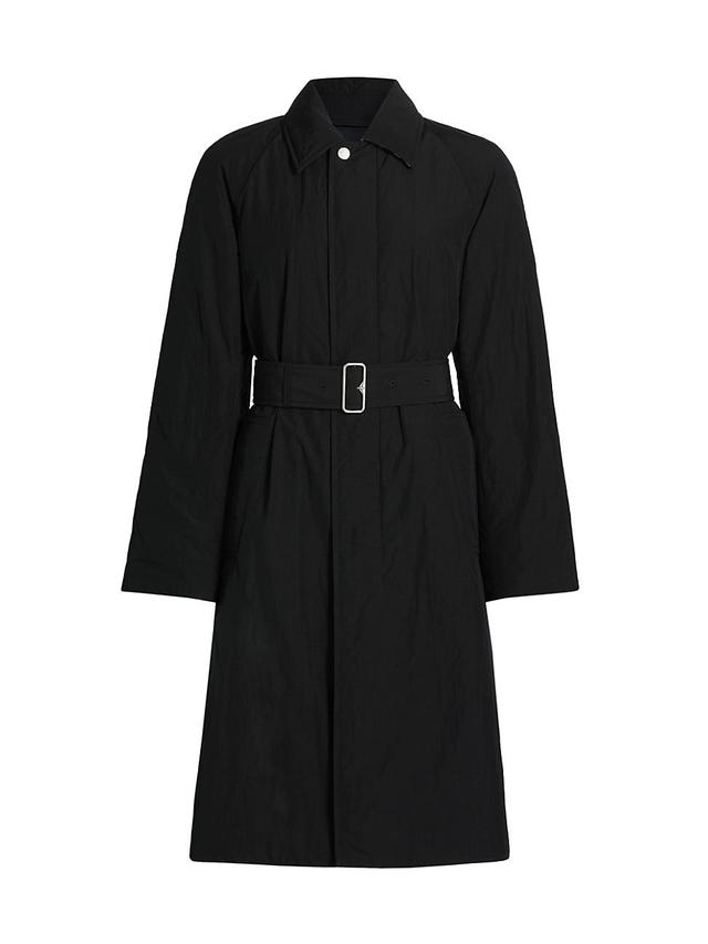 Womens Padded Belted Trench Coat Product Image