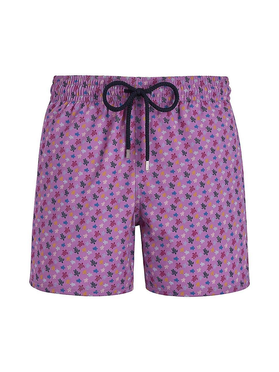 Mens Turtle Print Swim Trunks Product Image