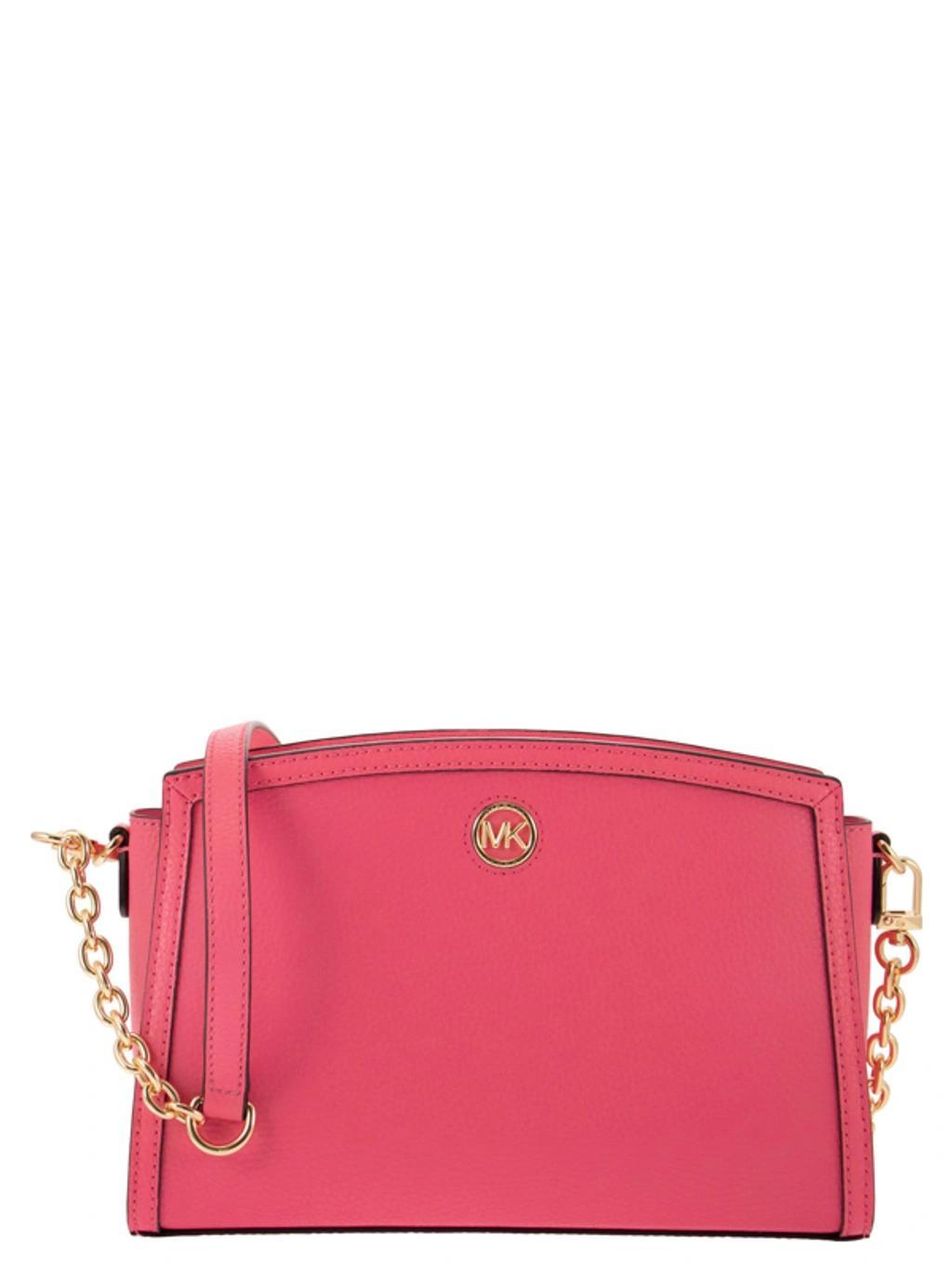 MICHAEL KORS Chantal Shoulder Bag With Logo In Pink Product Image