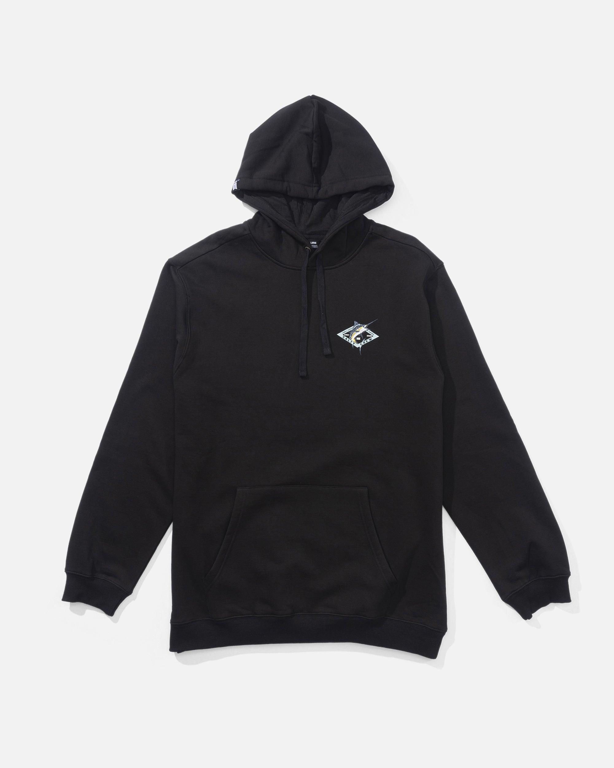 Diamond Marlin Fleece Hoodie - Black Male Product Image