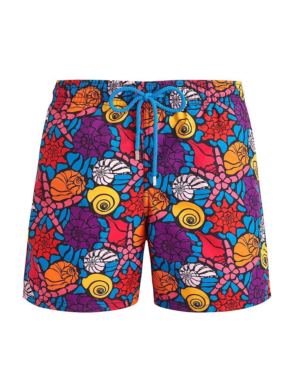 Mens Noumea Sea Shell Graphic Swim Trunks Product Image