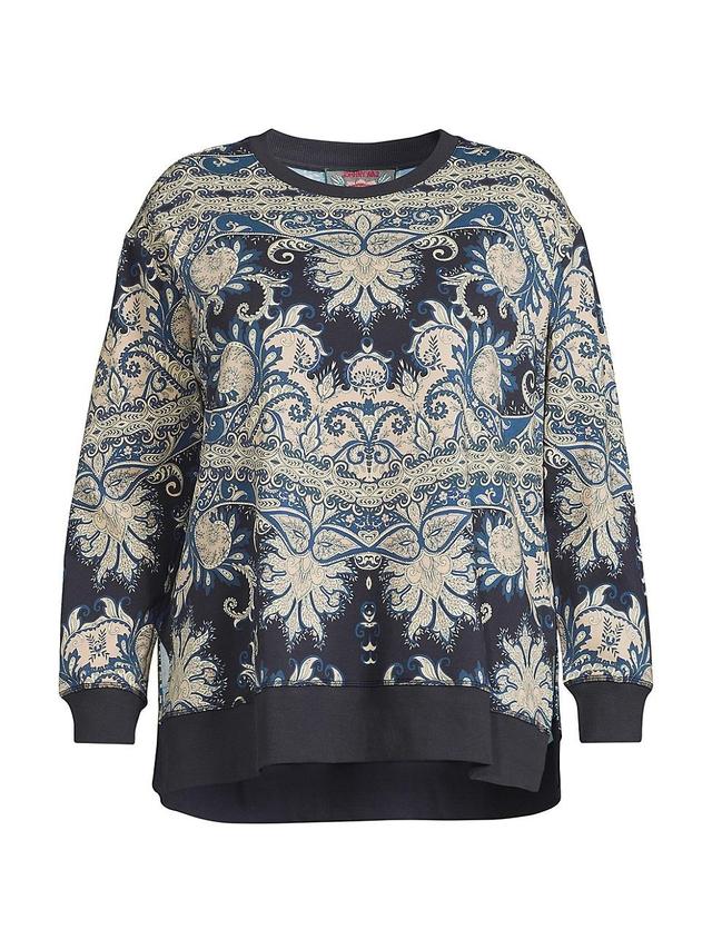 Womens Roman Paisley Crewneck Sweatshirt Product Image