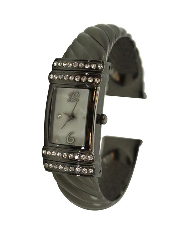 Olivia Pratt Womens Three Hand Quartz Gunmetal Stainless Steel Watch, 32mm Product Image