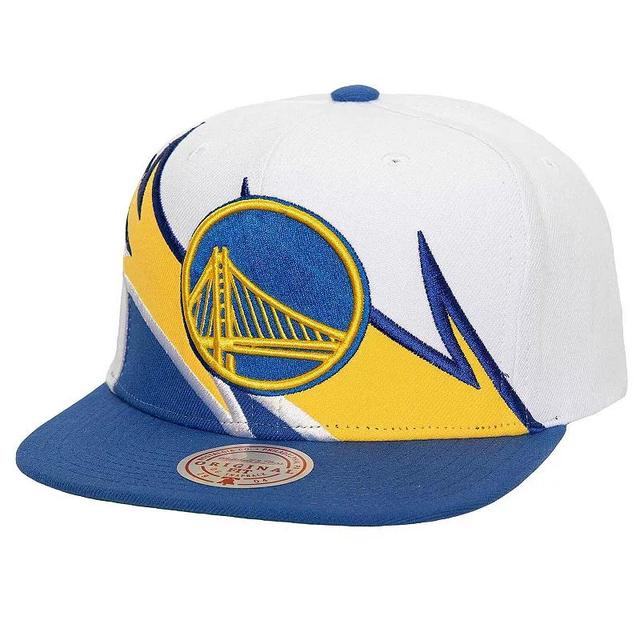 Mens Mitchell & Ness /Royal Golden State Warriors Waverunner Snapback Hat Product Image