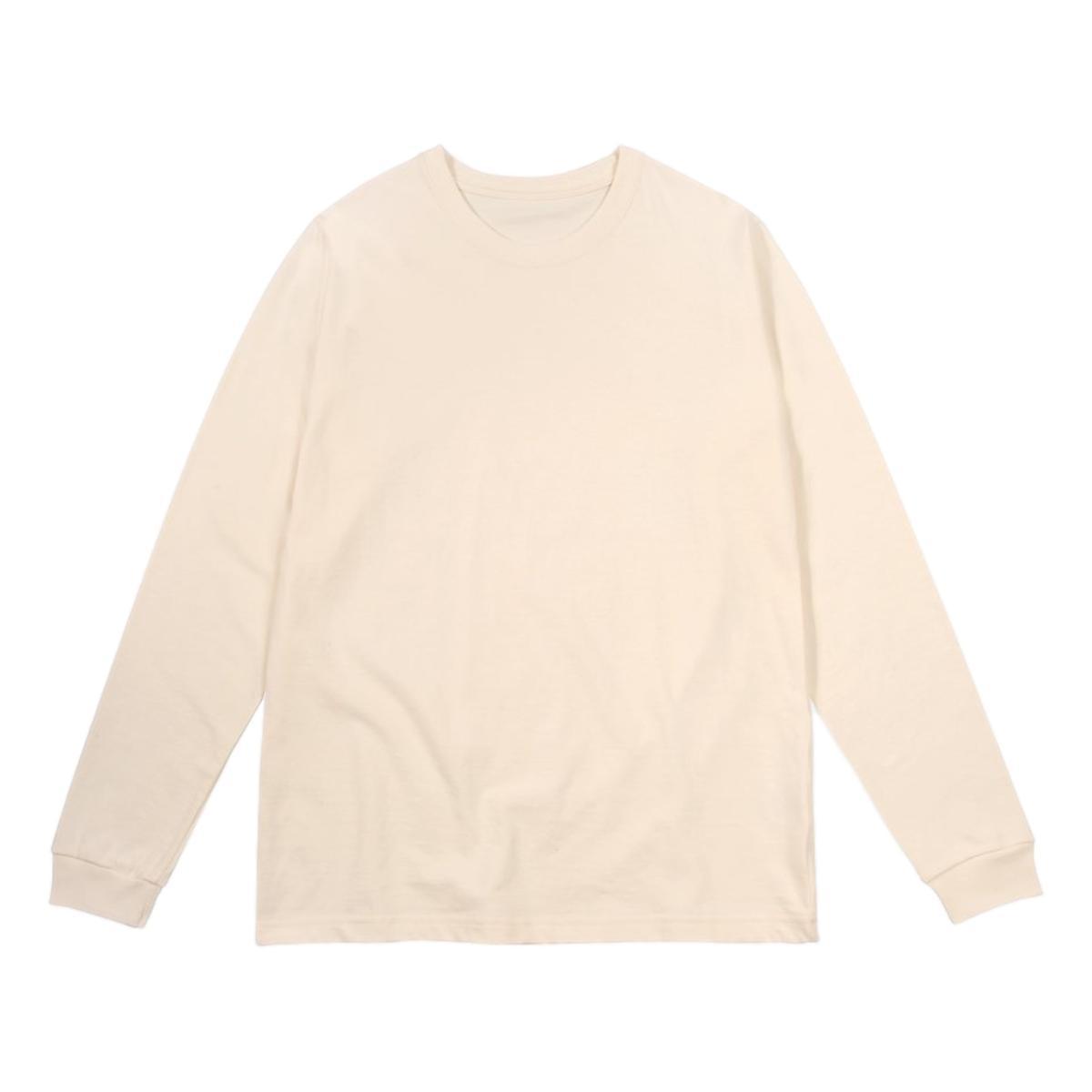 8oz Heavyweight Fieldhouse Long Sleeve Tee Natural Product Image