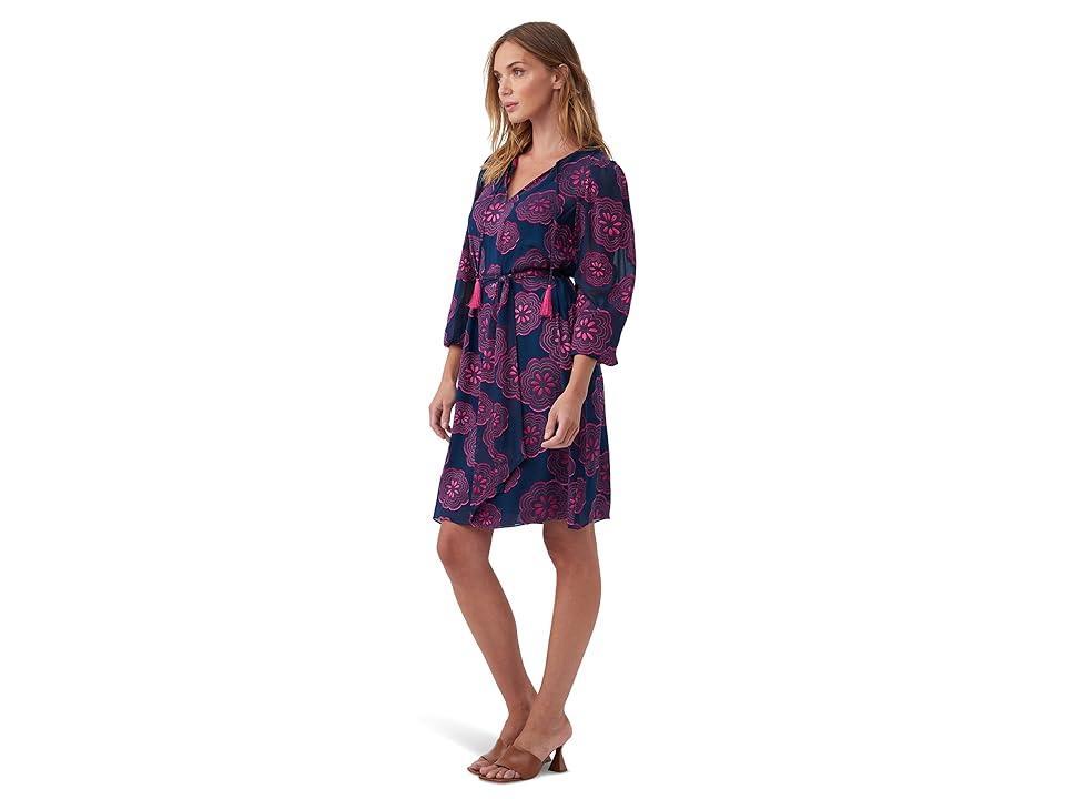 Womens Tribeca Floral Silk-Blend Minidress Product Image