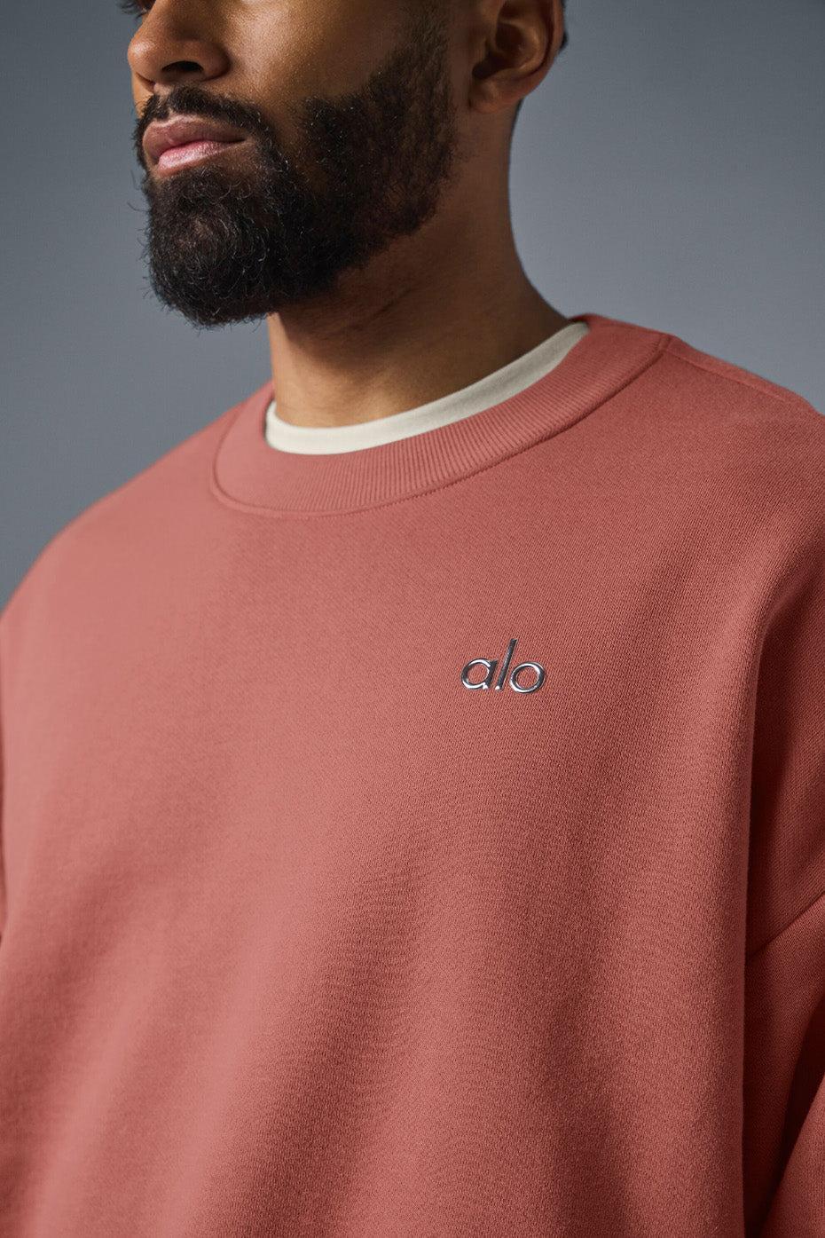 Accolade Crew Neck Pullover - Soft Terracotta Male Product Image