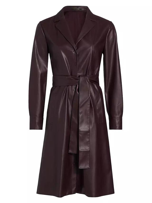 Dixie Faux Leather Shirtdress Product Image