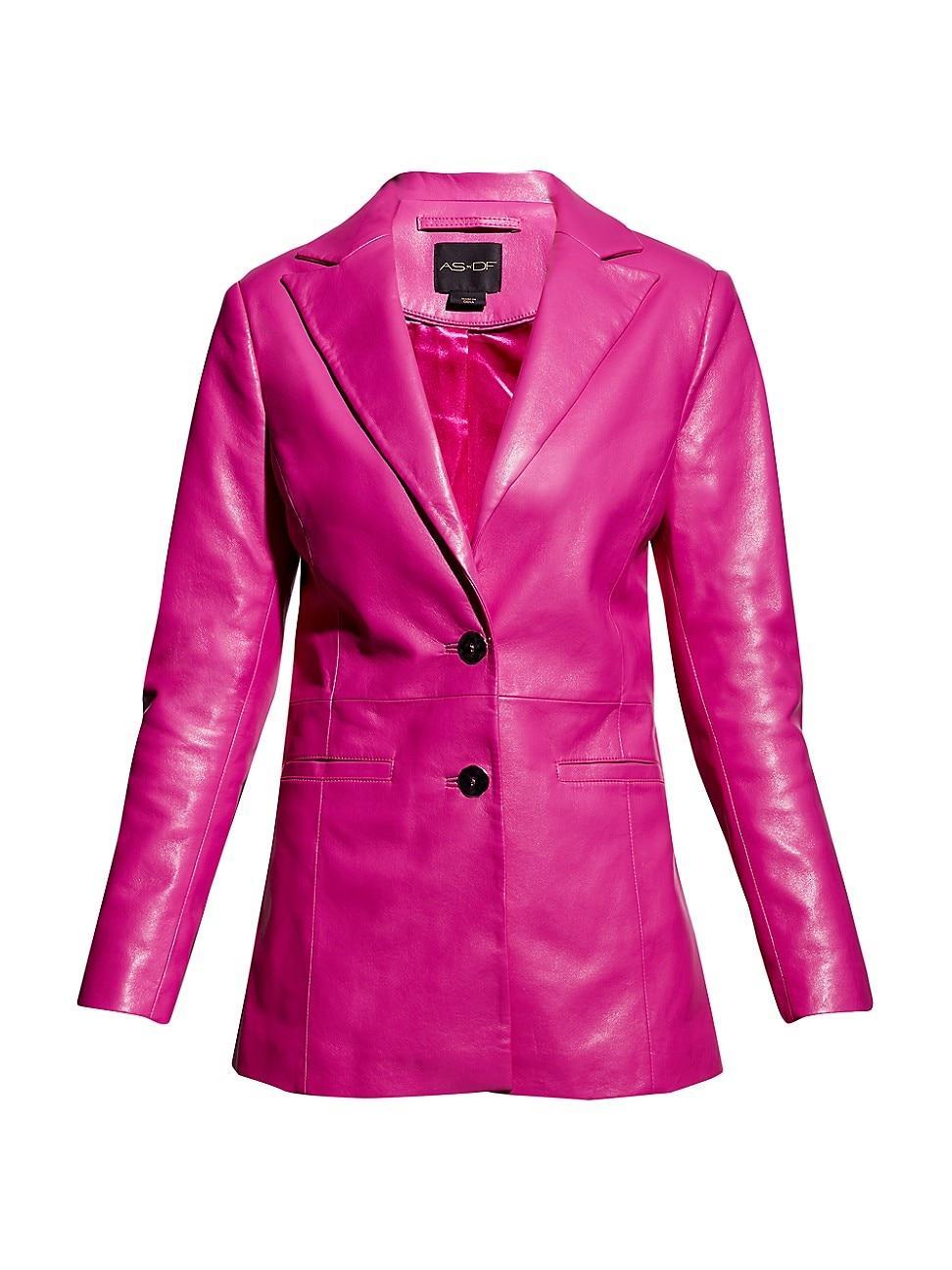 Womens Dallas Recycled Leather Blazer Product Image