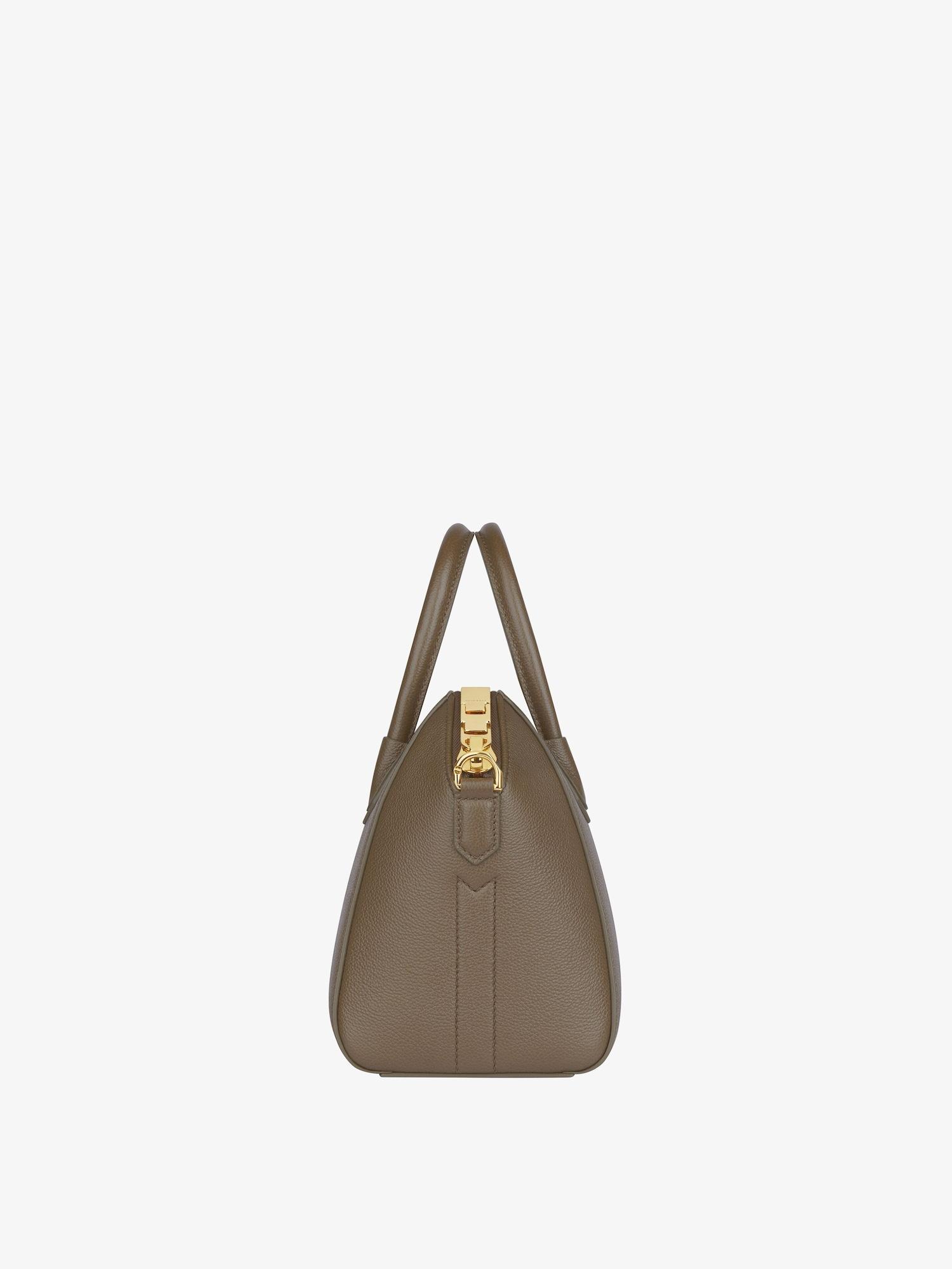 Mini Antigona bag in grained leather Product Image