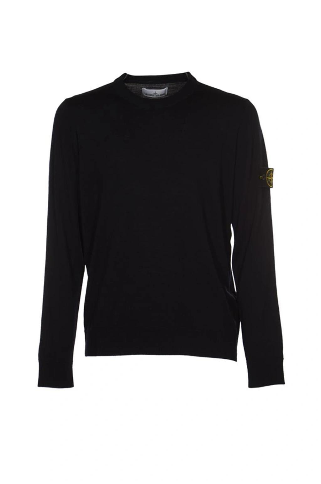 STONE ISLAND Crewneck Classic Jersey In Black Product Image