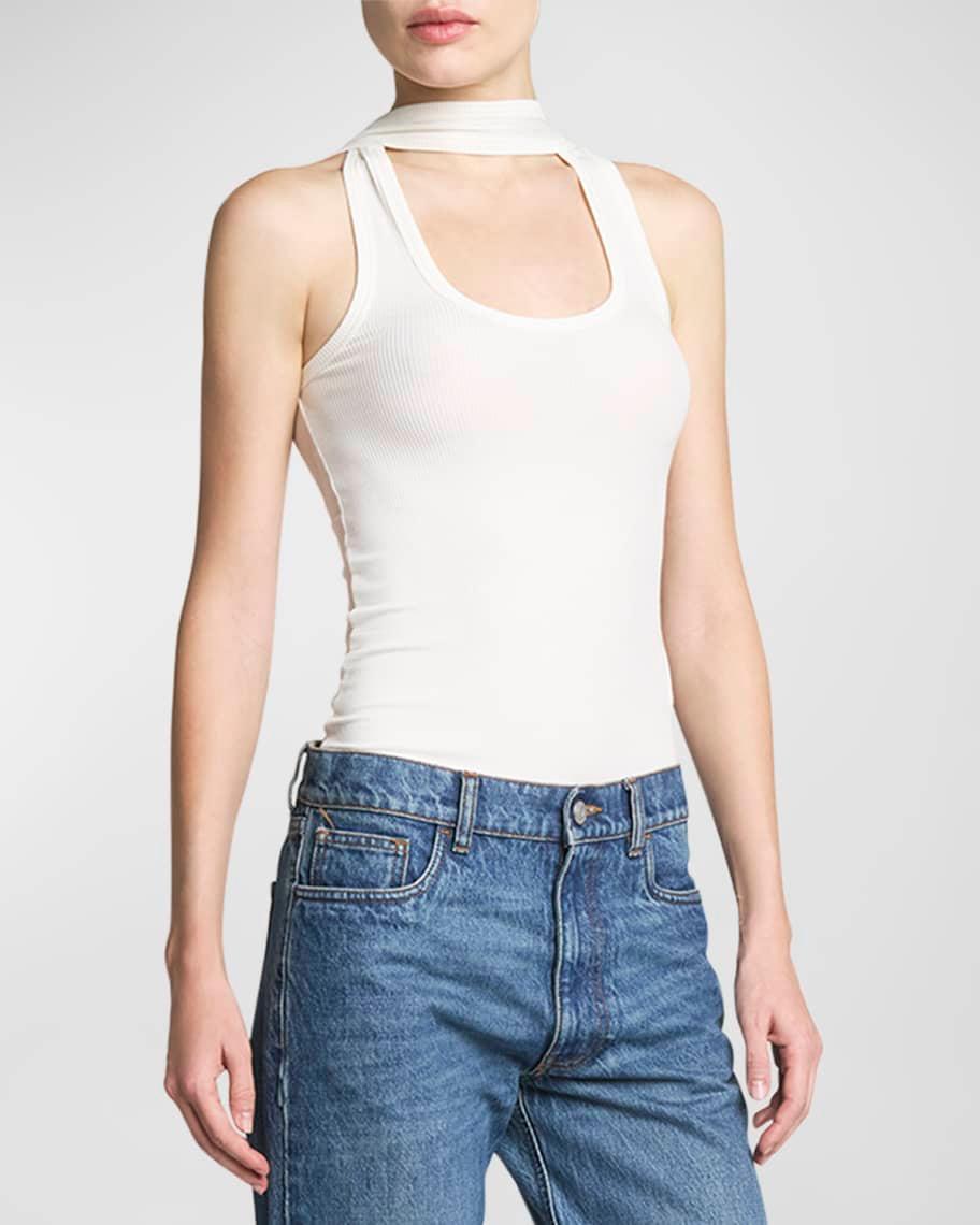 Cutout Ribbed Tank Top Product Image