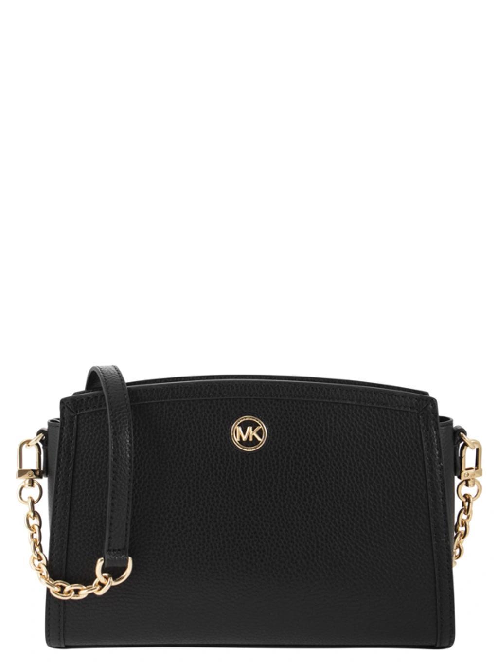 MICHAEL KORS Chantal - Shoulder Bag With Logo In Black Product Image