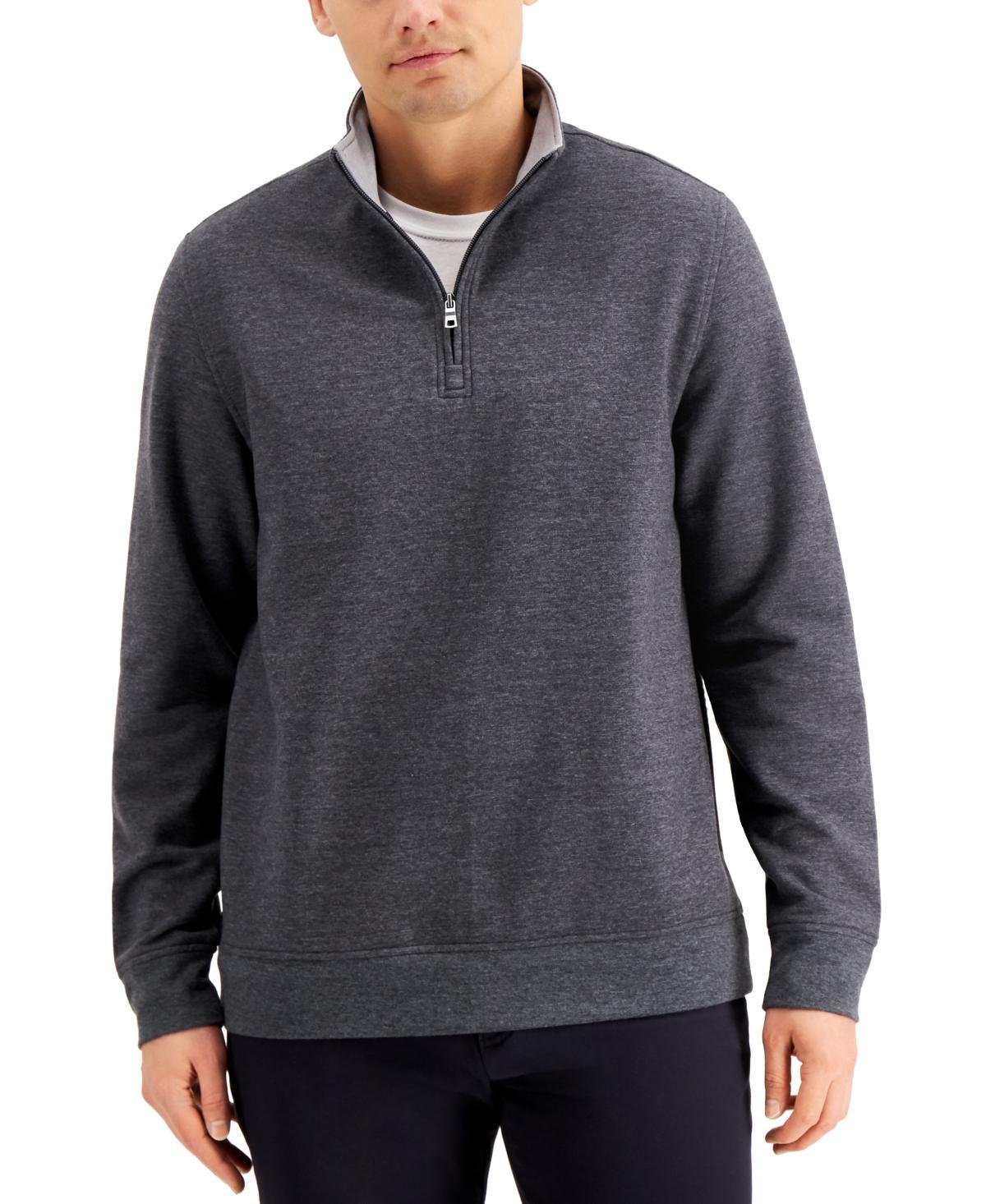 Club Room Mens Stretch Quarter-Zip Fleece Sweatshirt, Created for Macys Product Image